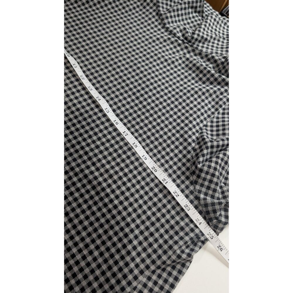J. Jill Top Womens 3X Luxe Supima Turtleneck Tunic Black Gray Check - Picture 5 of 7